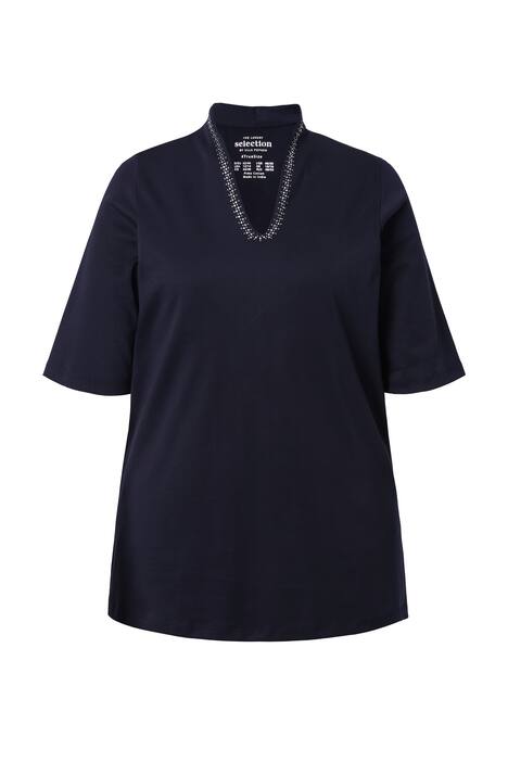 Tričko, Pima bavlna, A střih, kalichový límec, krátké rukávy