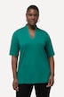 Rhinestone V-Neck Pima Cotton Tee
