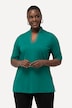 Rhinestone V-Neck Pima Cotton Tee