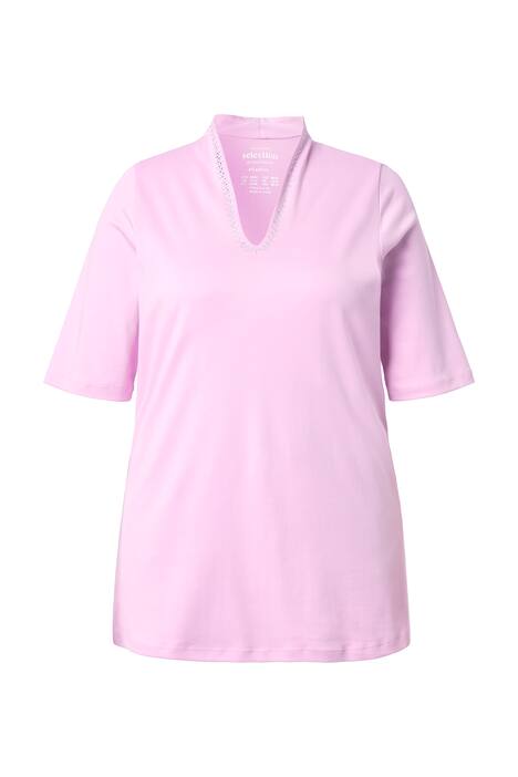 Tričko, Pima bavlna, A střih, kalichový límec, krátké rukávy