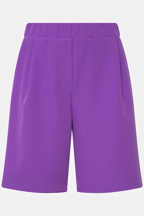 Wide Leg Elastic Waistband Bermuda Shorts | Shorts | Pants