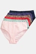 Majtki midi, 6-pak, mix kolorów, wyższy krój