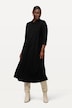 Collared 3/4 Sleeve Midi Dress