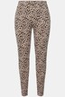 Legginsy, wzór w panterkę, wąskie nogawki, elastyczny pas