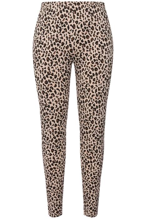 Legíny, leopardí vzor, úzké nohavice, elastický pas