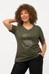 Minimalist Animal Short Sleeve V-Neck Graphic Tee