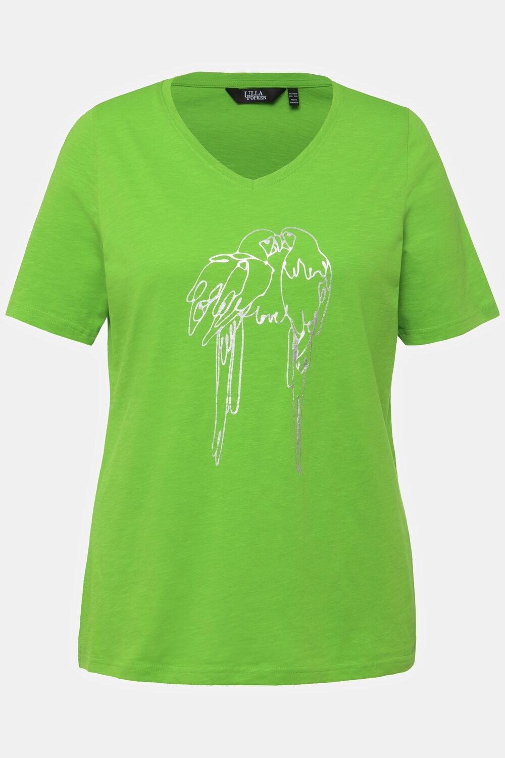 Grote Maten T-shirt, Dames, groen, Maat: 42/44, Katoen, Ulla Popken