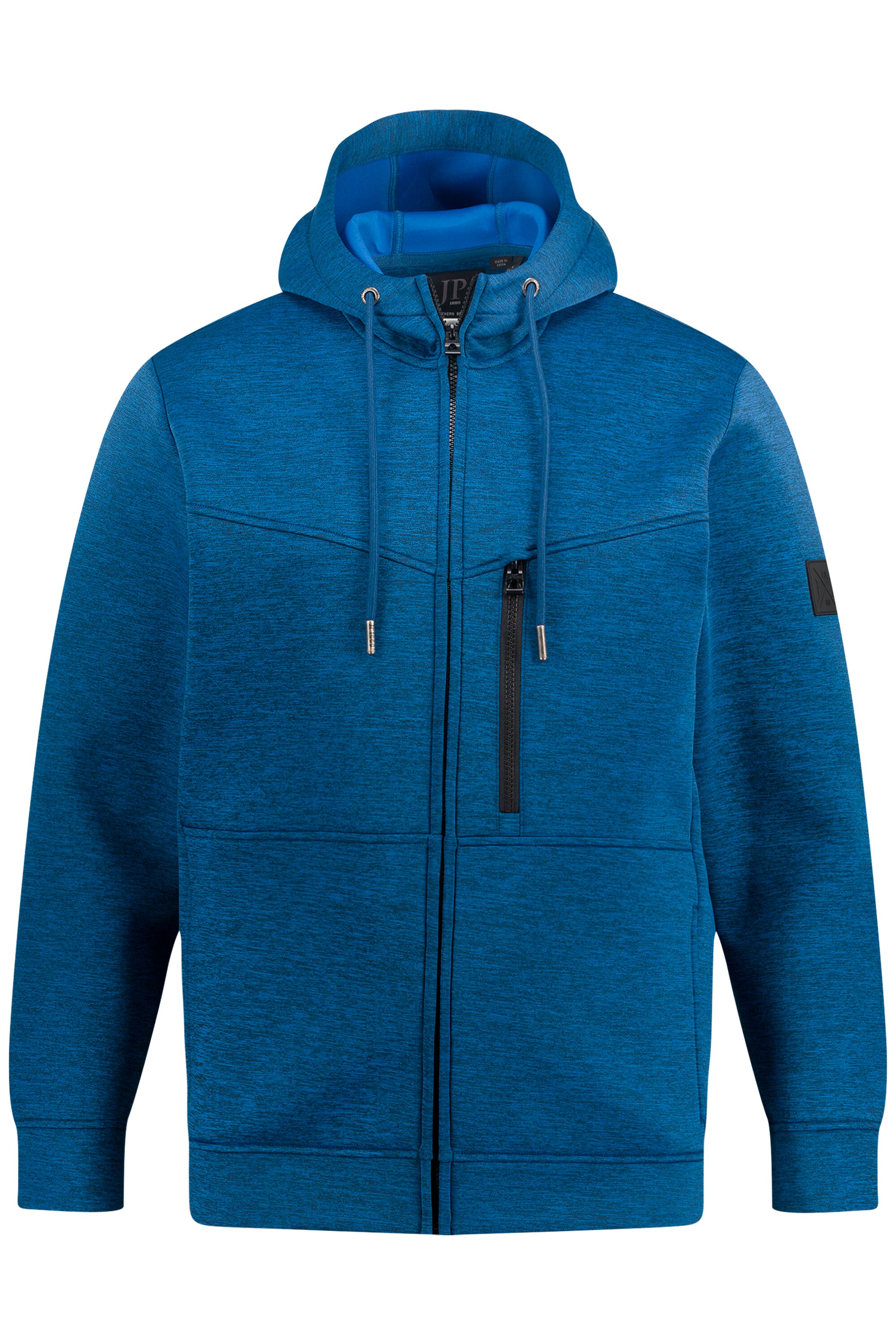 JP 1880 Herren große Größen Hoodiejacke FLEXNAMIC Workwear Scuba Kapuze
