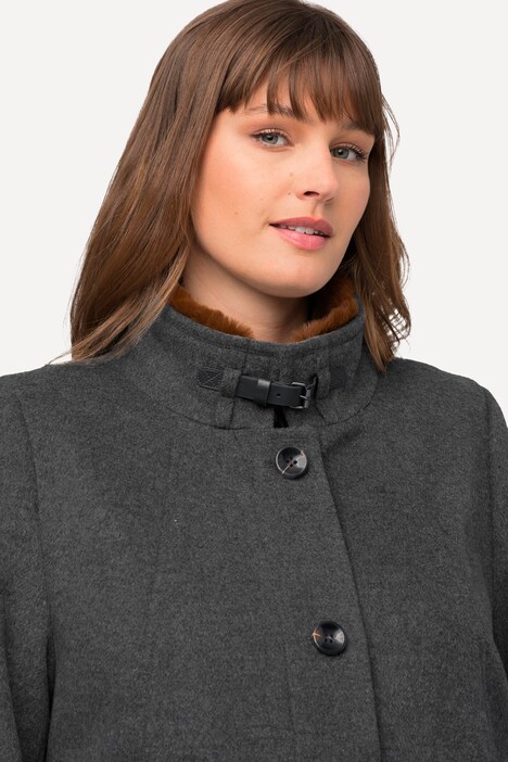 Manteau Polaire Homme Col Montant - Chaud, Doux Et Confortable Pour Le Travail Ou Les Loisirs