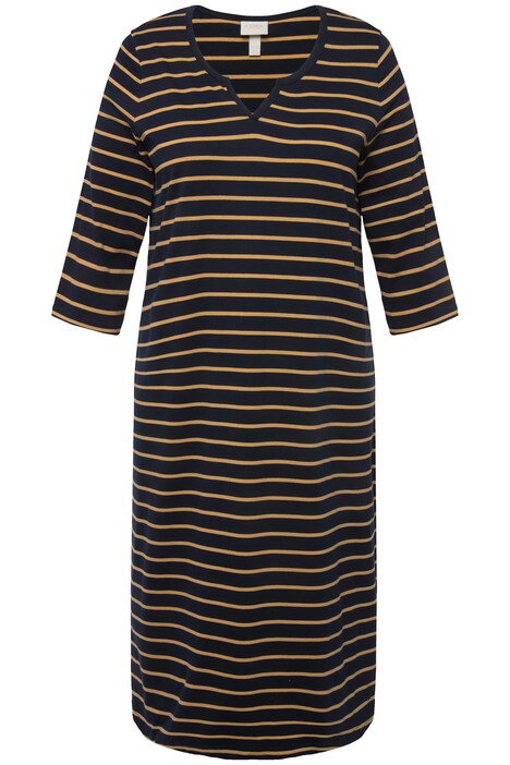 Noční košile, tunikový výstřih, 3/4 rukávy, biobavlna