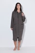 Bademantel, Frottee, Streifen, 2-Wege-Zipper