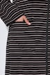 Bademantel, Frottee, Streifen, 2-Wege-Zipper