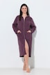 Bademantel, Frottee, Streifen, 2-Wege-Zipper