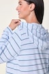 Bademantel, Frottee, Streifen, 2-Wege-Zipper