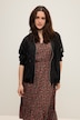 Blouson, oversized, transparenter Chiffon, Langarm