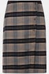 Traditionele rok, ruit, A-lijn, sierknopen, wikkel-look