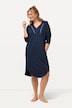 Loungewear-Kleid, Kapuze, Taschen, Langarm