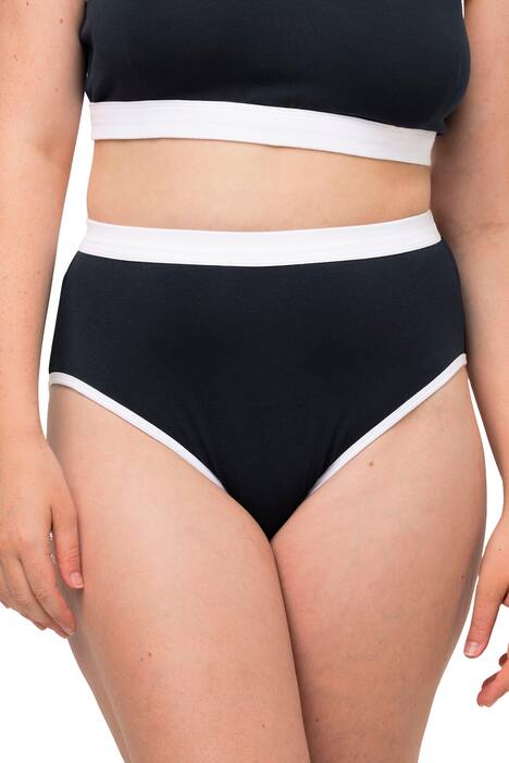 Kalhotky, barvené manžety, biobavlna