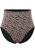 Maxi kalhotky, leopardí síťovina, mikrovlákno