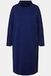 Textured Long Sleeve Turtleneck Sweatshirt Midi Dress