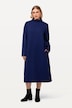 Textured Long Sleeve Turtleneck Sweatshirt Midi Dress