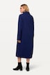 Textured Long Sleeve Turtleneck Sweatshirt Midi Dress
