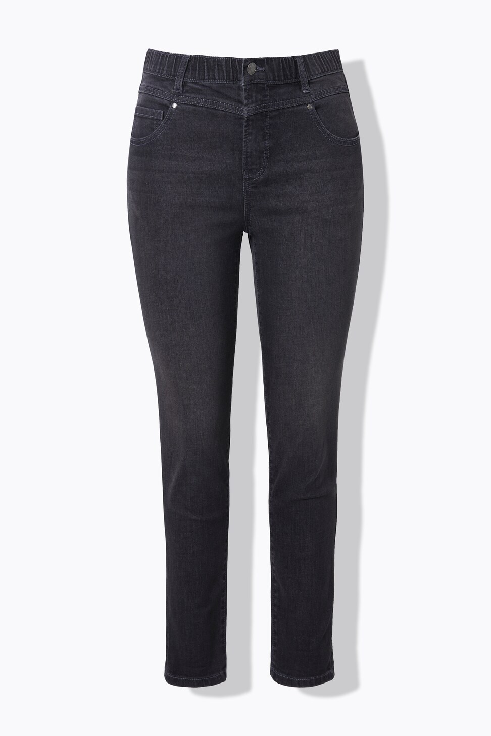 Pantaloni Uomo M5 Regular In Performance Super Stretch Denim - Vestibilità Comoda, Chiusura Con Cerniera, Colore Blue-Blue, Taglia 38/32