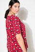 T-shirt i oversize, leofarve og med rund hals