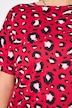 T-shirt i oversize, leofarve og med rund hals
