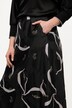 Gonna midi doppia dal taglio svasato in dévoré con tasche