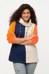 Color Block Cowl Neck Sweatshirt
