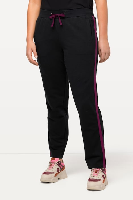 Pantalon de jogging à ceinture élastique et poches zippées, bande