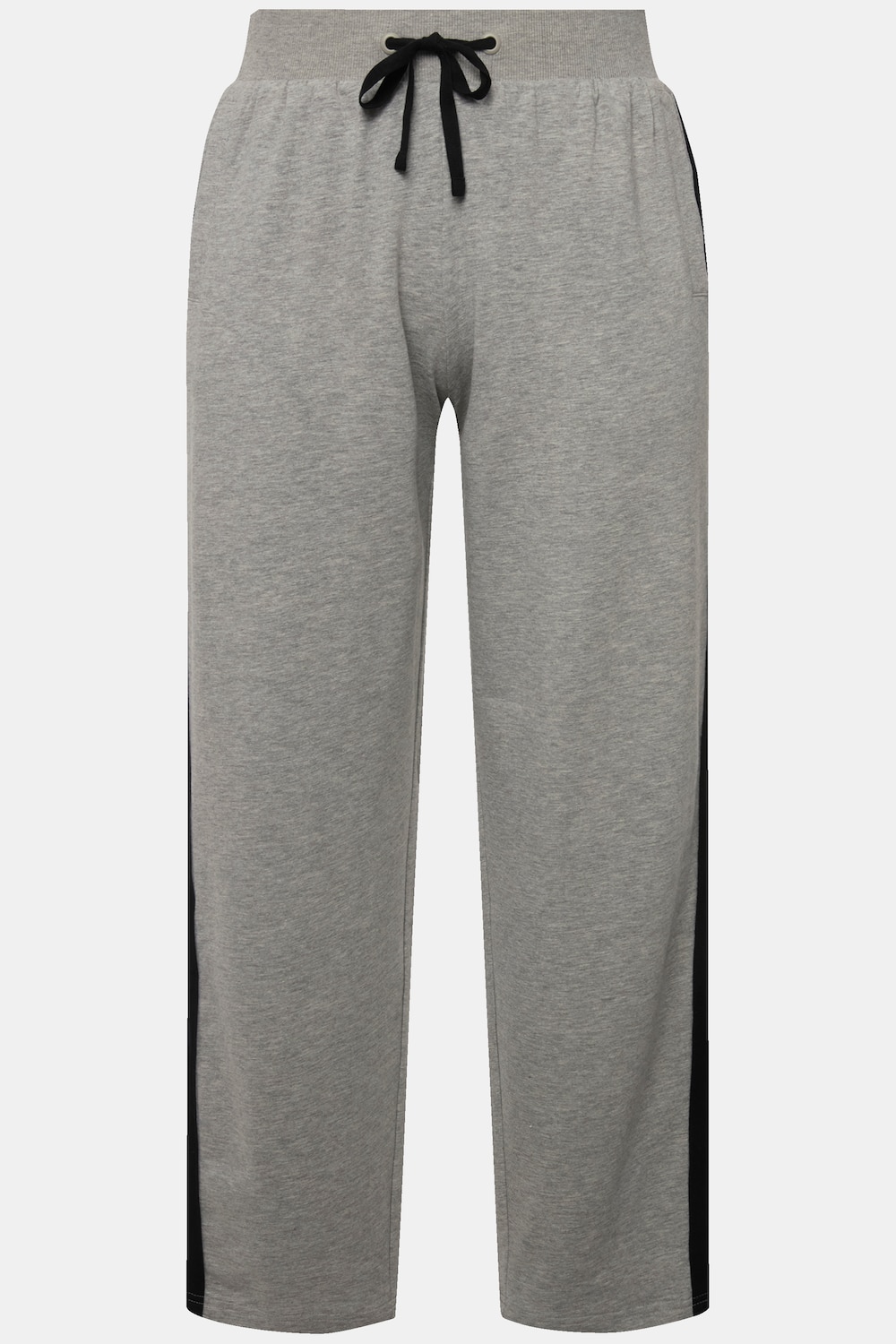 Stora storlekar Joggingbyxa med revärer, Dam, grå, storlek: 42/44, Bomull/Viskos, Ulla Popken