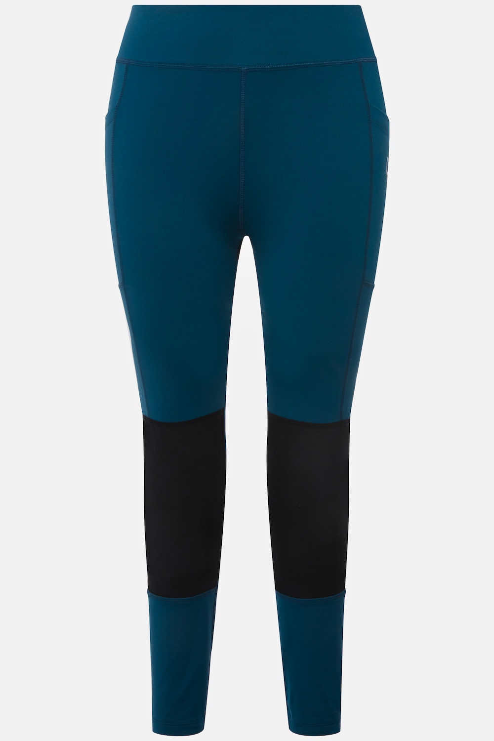 Stora storlekar Vandringsbyxor med hög midja, Dam, turkos, storlek: 42/44, Polyester/Syntetfibrer, Ulla Popken
