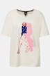 Camiseta, motivo de mujeres, sobredimensionada, cuello de pico, media manga
