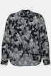 Overhemdblouse, bloemenprint, overhemdkraag, lange mouwen