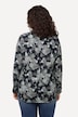 Overhemdblouse, bloemenprint, overhemdkraag, lange mouwen