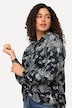 Overhemdblouse, bloemenprint, overhemdkraag, lange mouwen