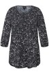 Mačkaná halenka, klikatý vzor, kulatý výstřih, 3/4 rukávy