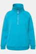 Camiseta sport, cuello alzado, cremallera, manga larga