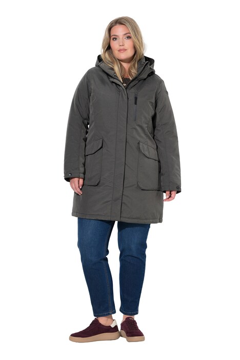 HYPRAR outdoor parka, nepromokavá, kapuce, A střih, zateplená