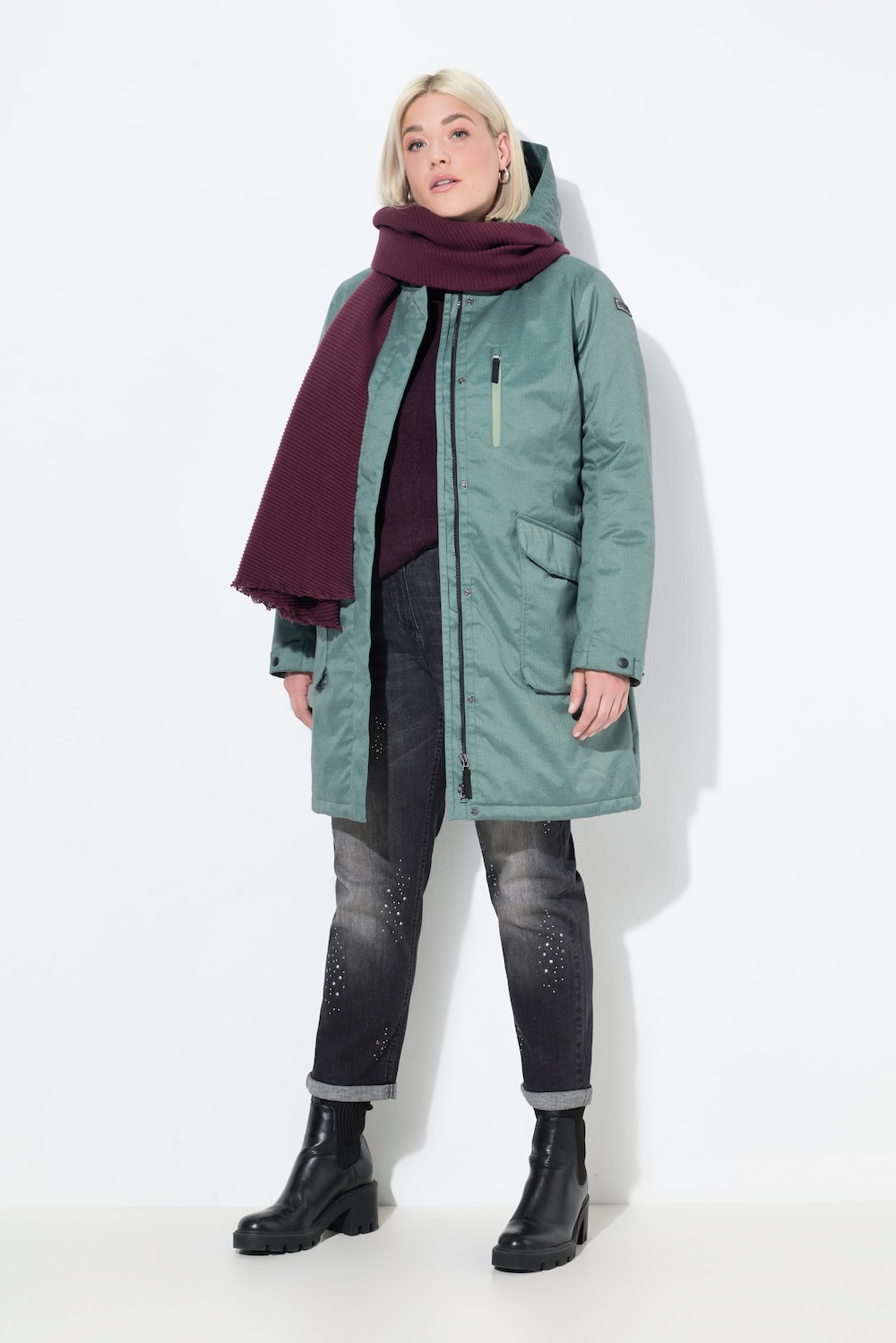 HYPRAR Outdoor-Parka, wasserdicht, Kapuze, wattiert