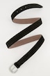 Riem, suède, veloursleer look, metallic sluiting