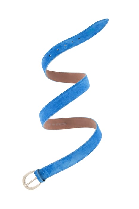 Ceinture aspect cuir suédé, boucle en métal