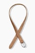 Ceinture en cuir tressé, boucle métallique