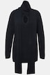 Pullover, angestrickter Schal, V-Ausschnitt, Langarm