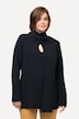 Pullover, angestrickter Schal, V-Ausschnitt, Langarm