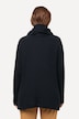 Pullover, angestrickter Schal, V-Ausschnitt, Langarm