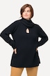 Pullover, angestrickter Schal, V-Ausschnitt, Langarm