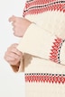 Pull à col rond et manches longues en coton bio, motif Fair Isle